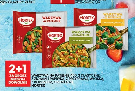Warzywa na patelnię z ziołami i papryką 450 g Hortex promocja w Wafelek