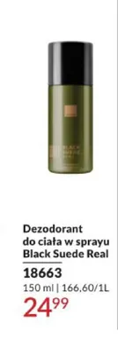 Dezodorant do ciała w sprayu Avon Black Suede Real promocja w AVON