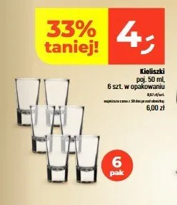 Kieliszki 6-pak promocja w Dealz