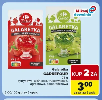 Galaretka Carrefour Classic pomarańczowa promocja w Carrefour Market