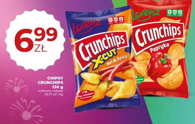 Chipsy crunchips papryka promocja w Duży Ben