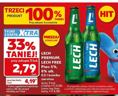 Piwo bezalkoholowe Lech Free promocja w Kaufland