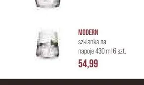 Szklanka na napoje Modern 430ml promocja w Stokrotka