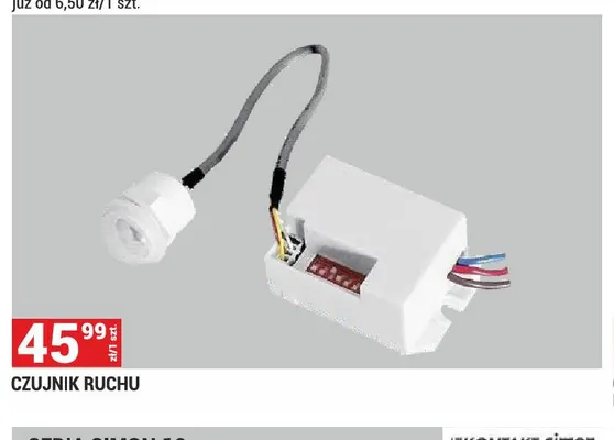 Czujnik ruchu promocja w Merkury Market