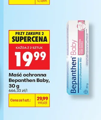Maść ochronna Bepanthen Baby promocja w Biedronka