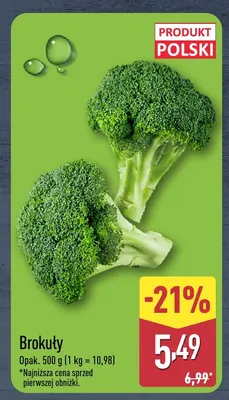 Brokuły promocja w Aldi