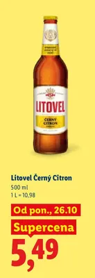 Piwo Litovel Černý Citron promocja w Lidl