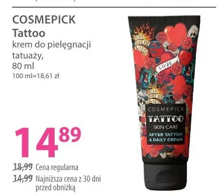 Tattoo krem do pielęgnacji tatuażu promocja w Hebe