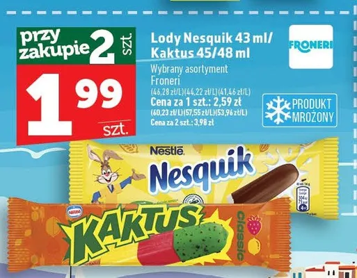 Lody Kaktus Classic Froneri promocja w TOPAZ