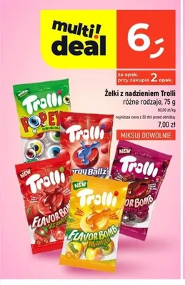 Żelki z nadzieniem Trolli Popeye promocja w Dealz