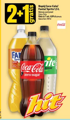 Napój gazowany Fanta 1,5 l promocja w TOPAZ