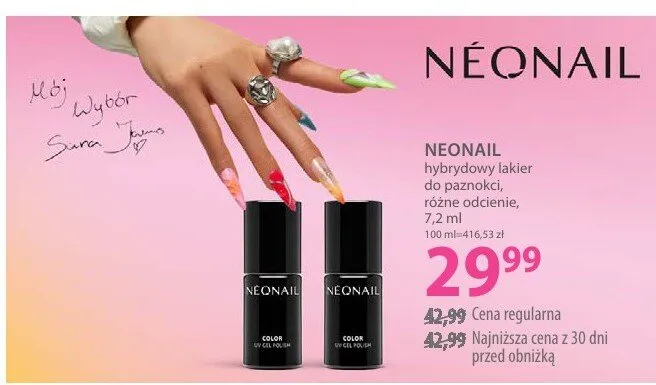 Hybrydowy lakier do paznokci Neonail promocja w Hebe