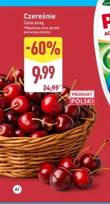Czereśnie polskie promocja w Aldi
