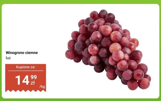 Winogrono ciemne luz promocja w Dino