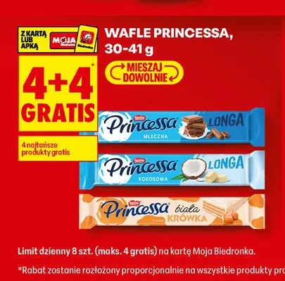 Wafel Princessa Kokosowa Longa promocja w Biedronka