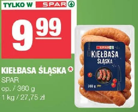 Kiełbasa śląska promocja w SPAR