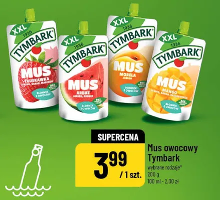 Mus owocowy Tymbark XXL wybrane rodzaje promocja w POLOmarket