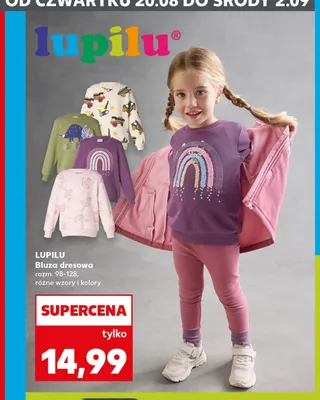 Bluza dresowa dziecięca Lupilu promocja w Kaufland