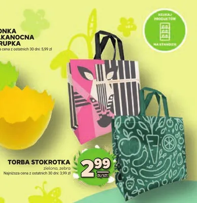 Torba stokrotka zielona, żebra promocja w Stokrotka