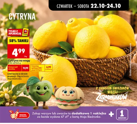Cytryny promocja w Biedronka