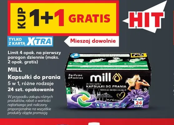 Kapsułki do prania 5 w 1 Mill promocja w Kaufland