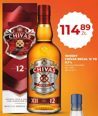 Whisky Chivas Regal 12 YO promocja w Duży Ben