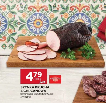 Szynka krucha z chrzanowa promocja w Stokrotka