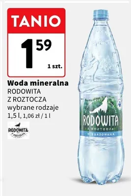 Woda mineralna z roztocza promocja w Intermarche