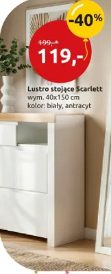Lustro stojące Scarlett promocja w Black Red White