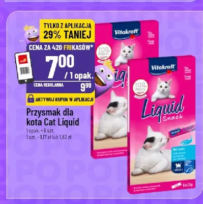 Przysmak dla kota Vitakraft Liquid Snack promocja w POLOmarket