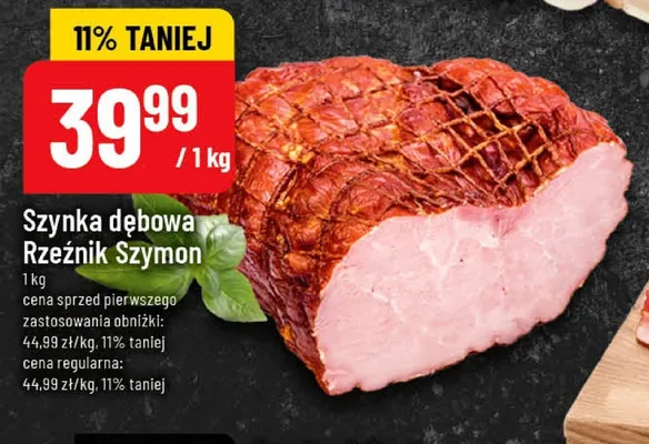 Szynka dębowa Rzeźnik Szymon promocja w POLOmarket