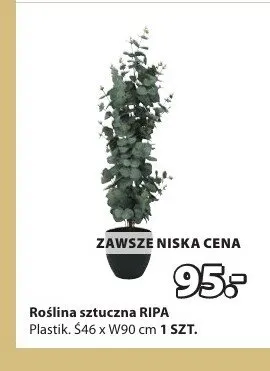 Roślina sztuczna RIPA Ś46xW90cm promocja w Jysk
