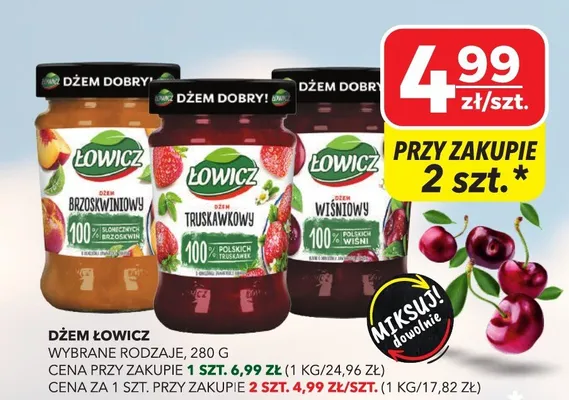 Dżem wybrane rodzaje promocja w Top Market