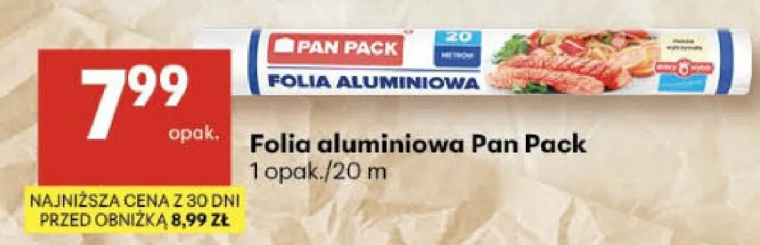 Folia aluminiowa promocja w Delikatesy Centrum