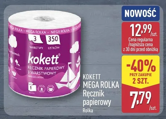 Ręcznik papierowy Mega Rolka  promocja w Aldi