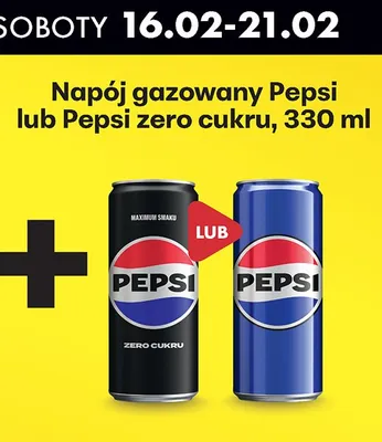 Napój gazowany lub napój gazowany zero cukru promocja w Biedronka