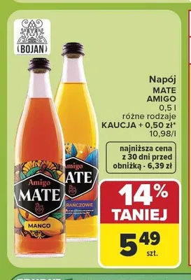 Napój Mate Amigo Ranczowe promocja w Carrefour