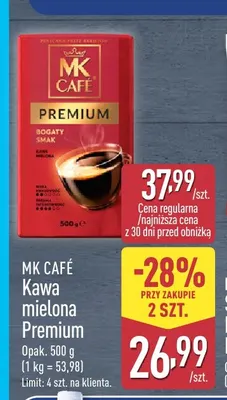 Kawa mielona Premium MK Café promocja w Aldi