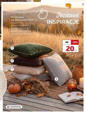 Poszewka na poduszkę Fina 45x45 cm promocja w Komfort