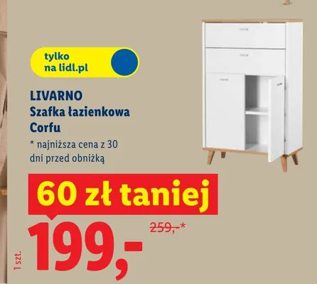 Szafka łazienkowa LIVARNO Corfu promocja w Lidl