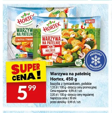 Warzywa na patelnię Hortex polskie promocja w Twój Market