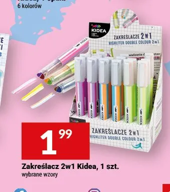 Zakreślacz 2w1 Kidea promocja w Twój Market