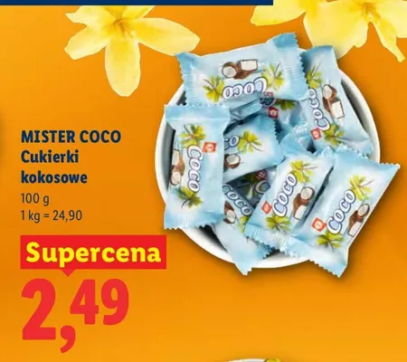 Cukierki kokosowe promocja w Lidl