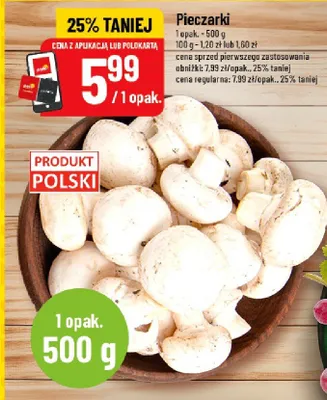 Pieczarki promocja w POLOmarket