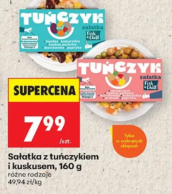 Sałatka z tuńczykiem i kuskusem Fish & Chill promocja w Biedronka