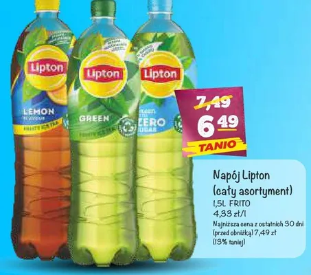 Napój Lipton Lemon promocja w Arhelan