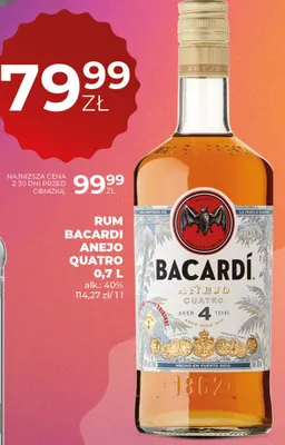 Rum Anejo Quatro promocja w Duży Ben