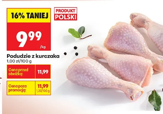 Podudzie z kurczaka promocja w Biedronka