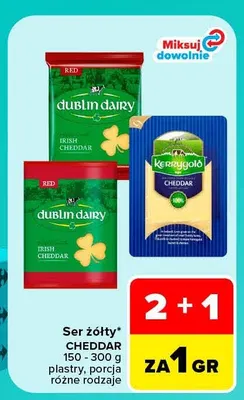 Ser żółty Cheddar promocja w Carrefour Market