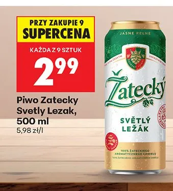 Piwo Světlý Ležák promocja w Biedronka